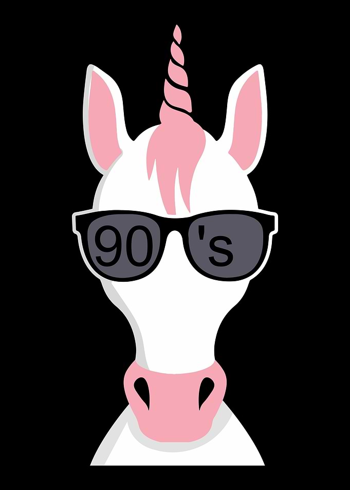 90s Party Animal Unicorn