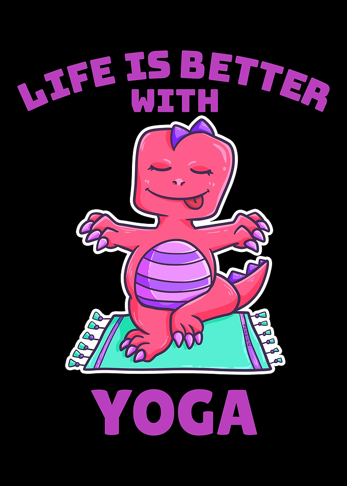 Yoga dinosaur TRex sports