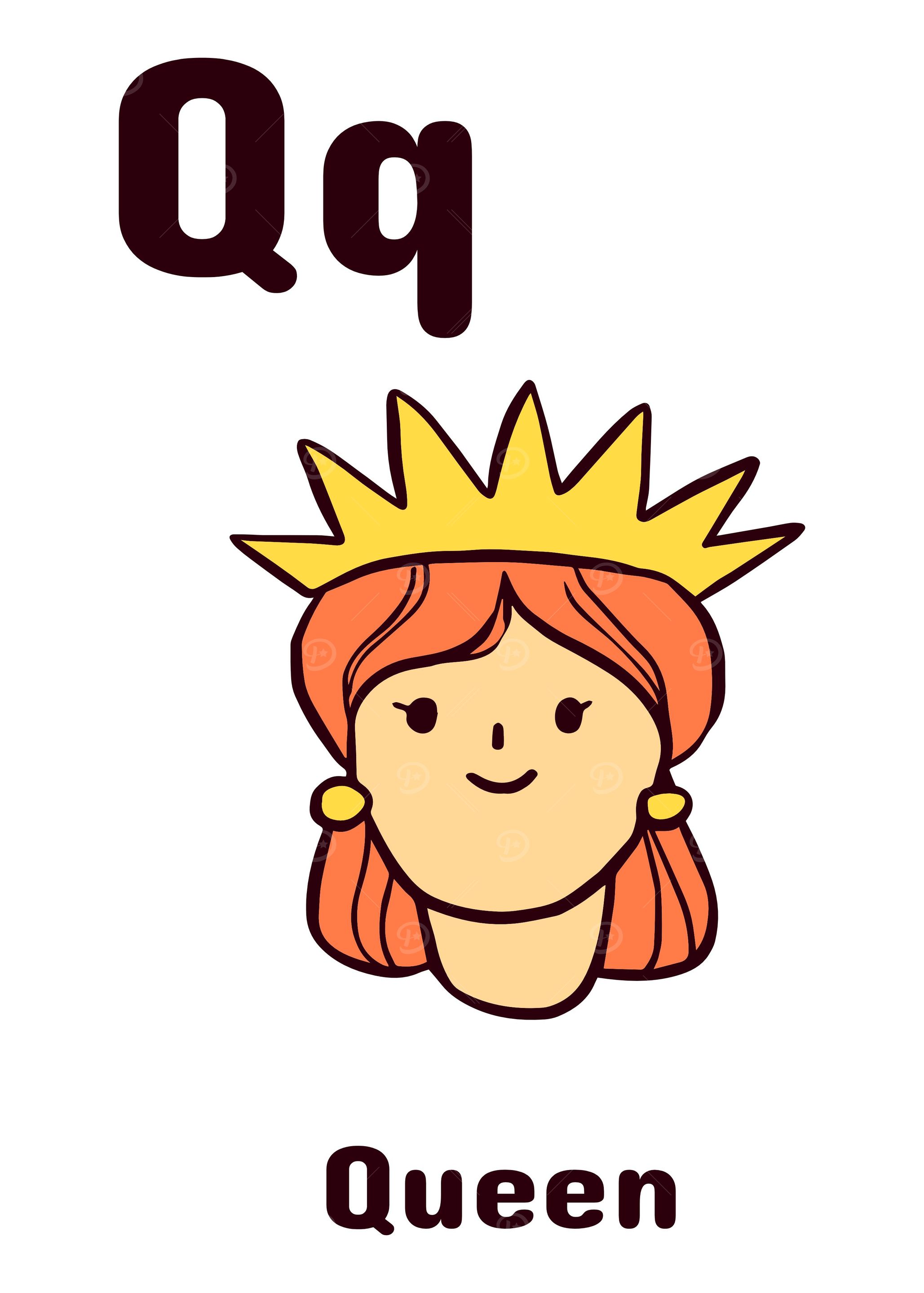 ALPHABET KIDS ABC LETTER Q