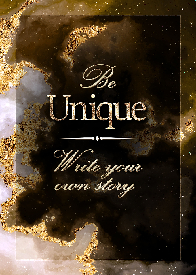 Be Unique Motivational Art