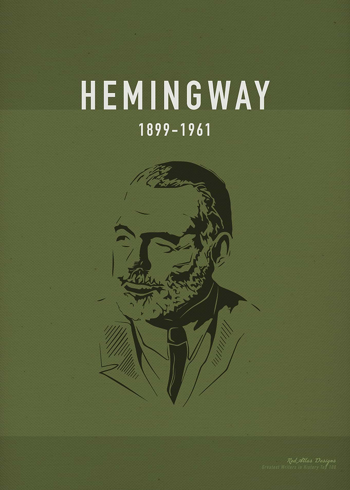 Hemingway Author Art