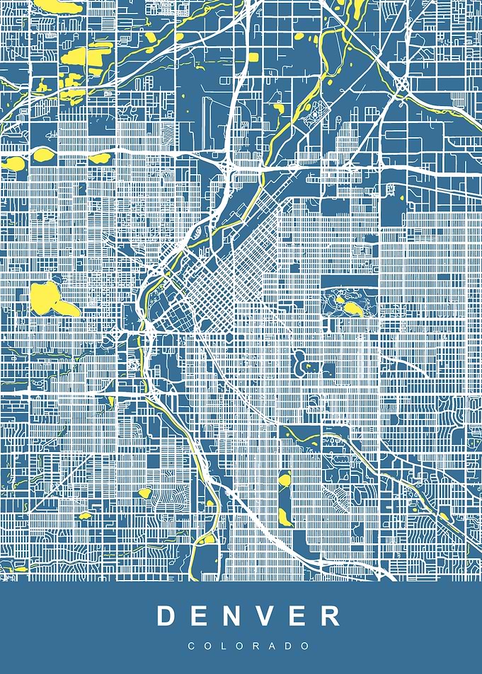 Map Denver Colorado