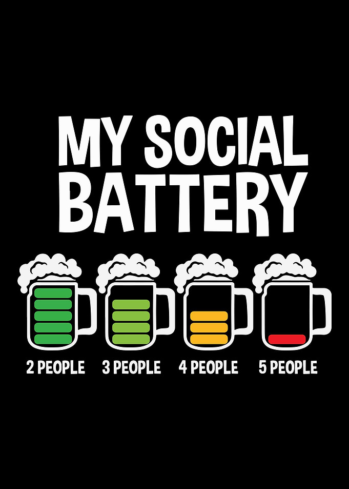 My Social Battery Beer