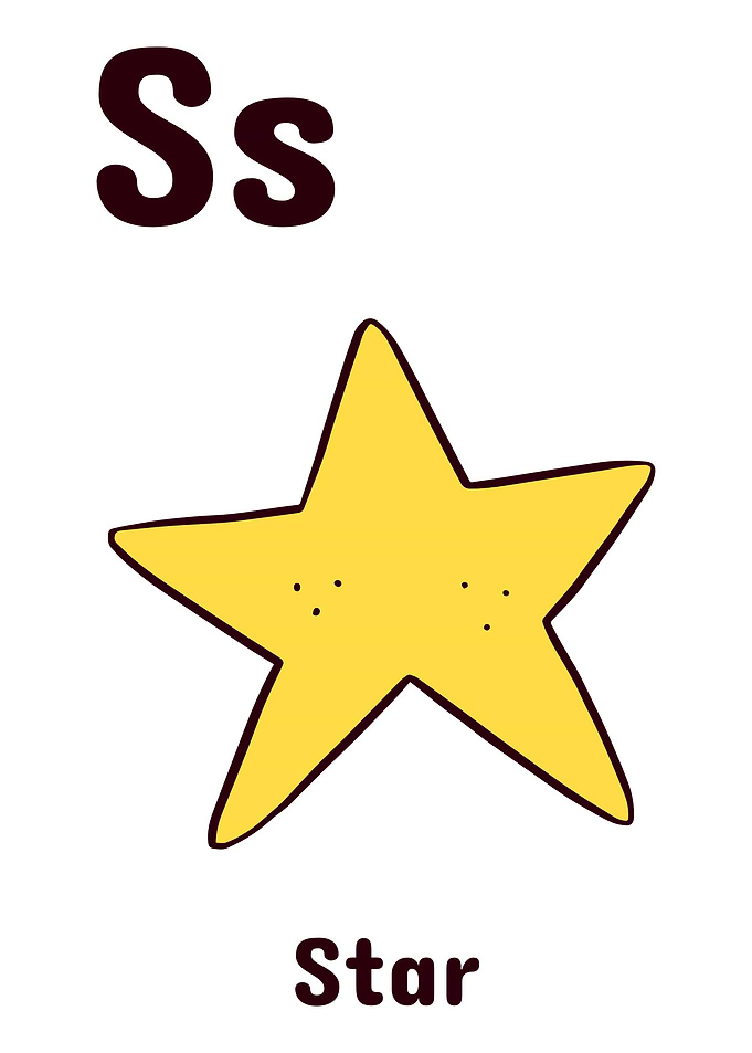 ALPHABET KIDS ABC LETTER S