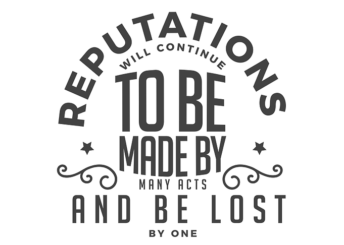 reputation will continue