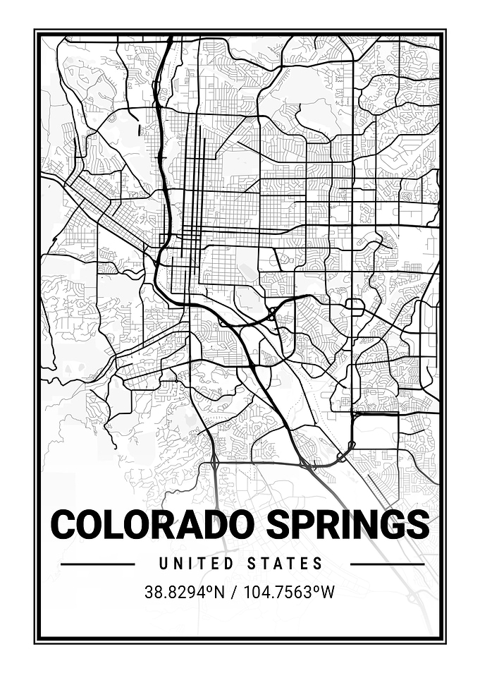 Colorado Springs Light Map