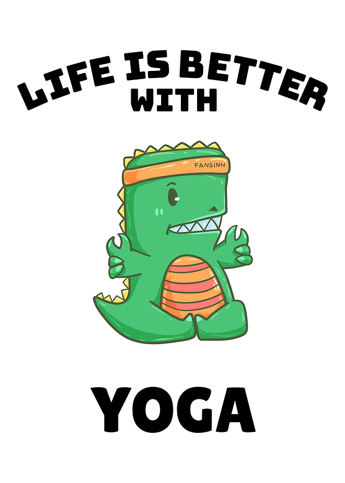 Yoga dinosaur TRex sports