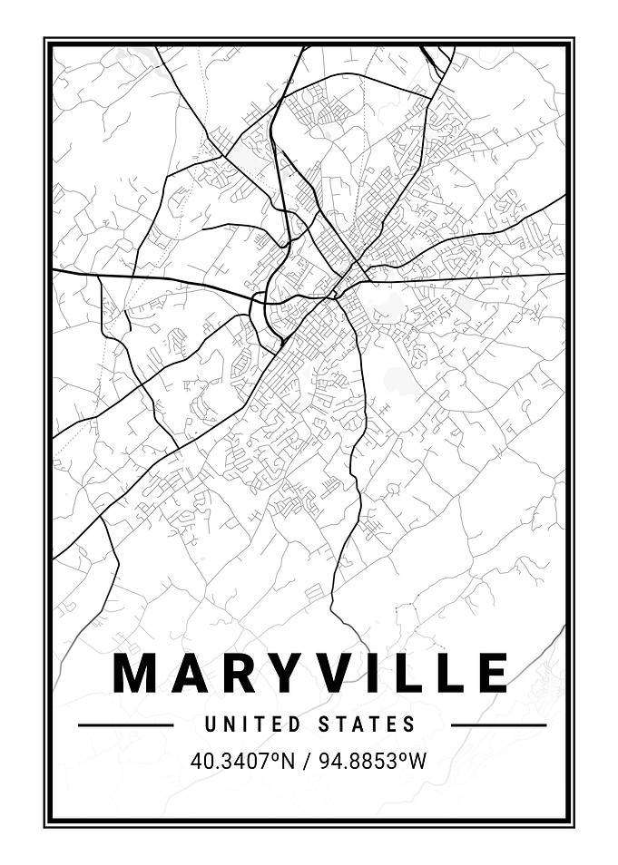 Maryville Light City Map
