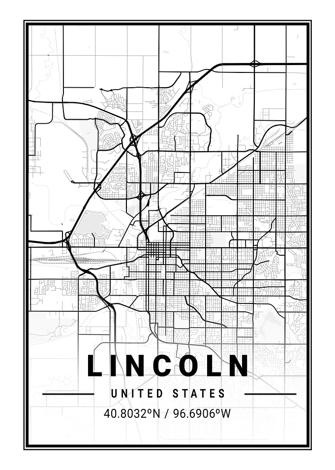 Lincoln Light City Map