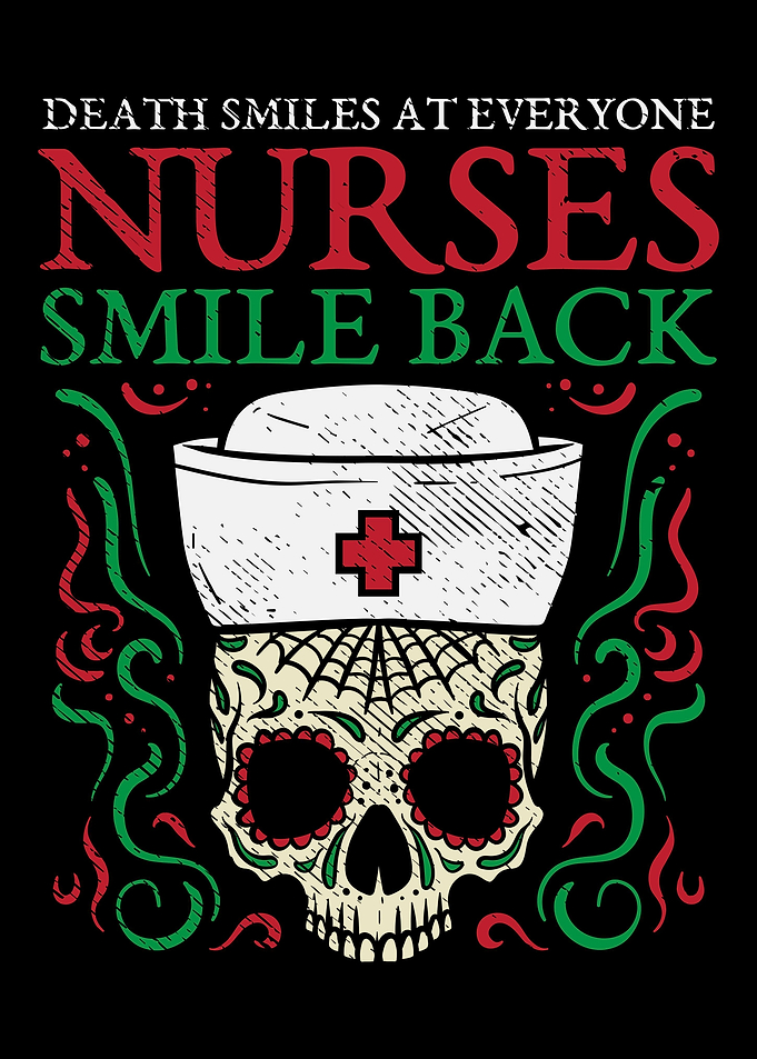 Skull Nurse smiles Back