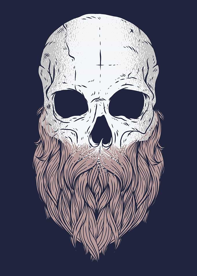 Bearded Skull Hipster