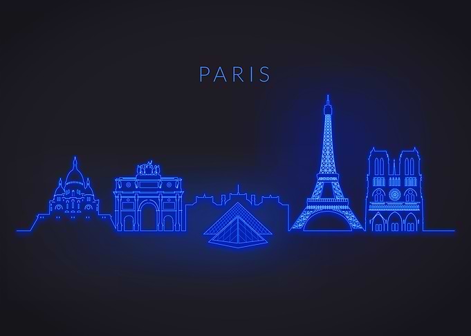 Neon Skyline Paris