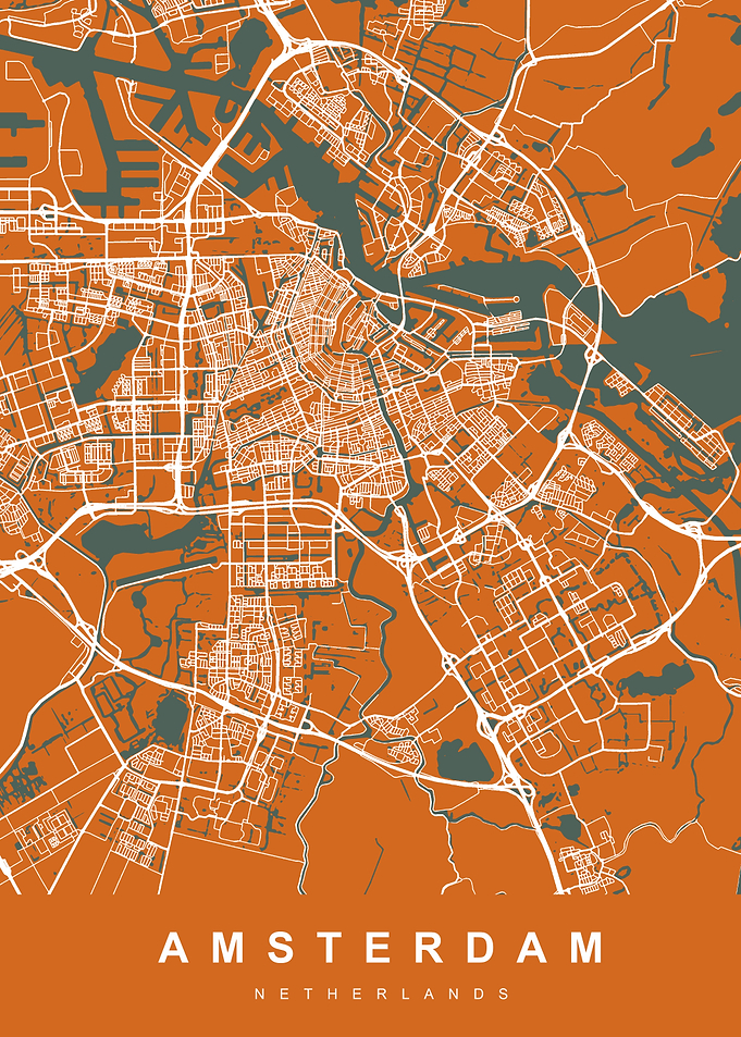 Map Amsterdam Netherlands