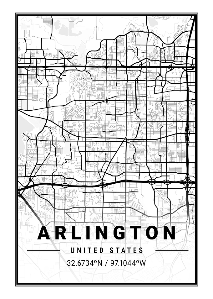 Arlington Light City Map