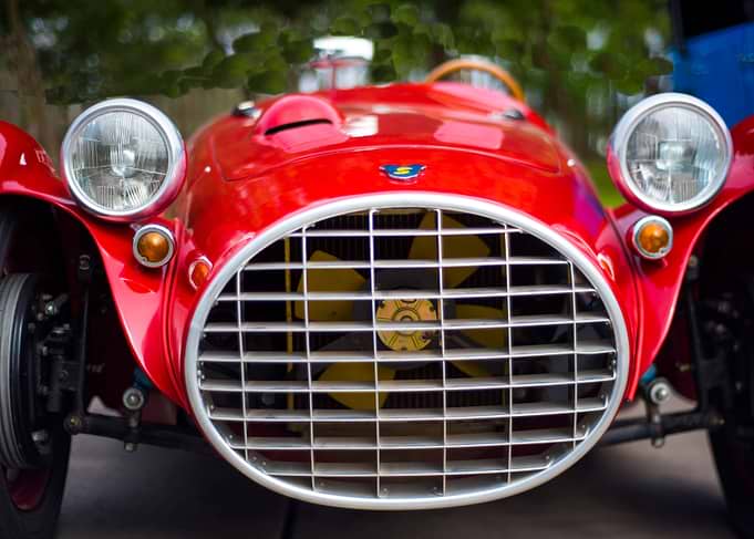 Classic british red car
