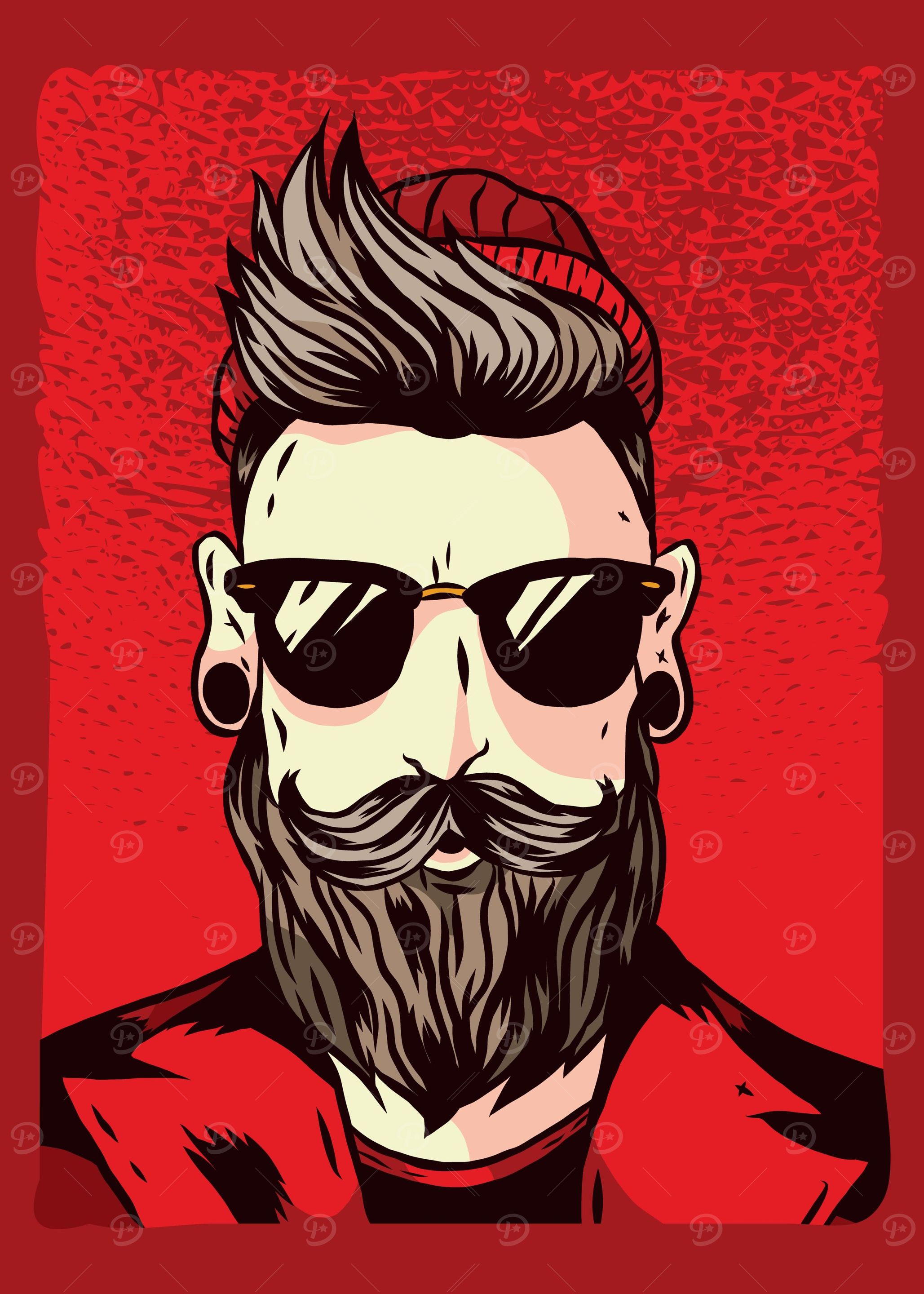 Bearded hipster