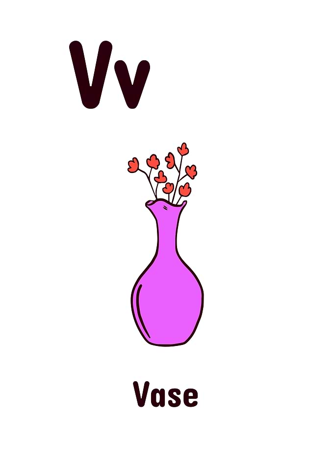 ALPHABET KIDS ABC LETTER V