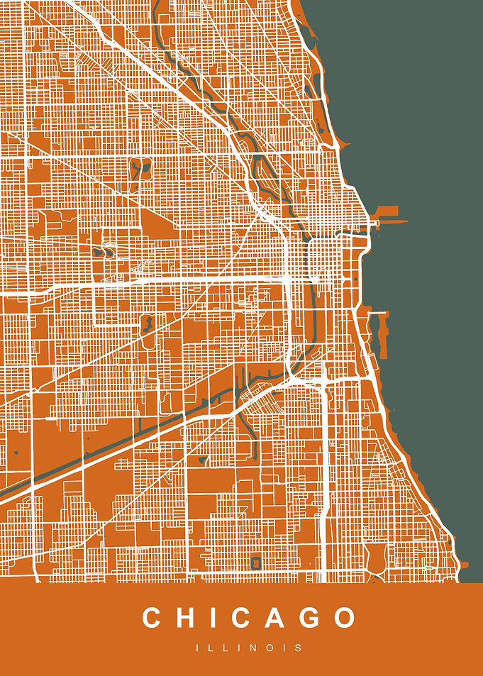 Map Chicago Illinois
