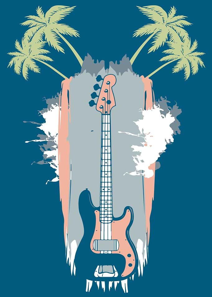 Electric Guitar Beach