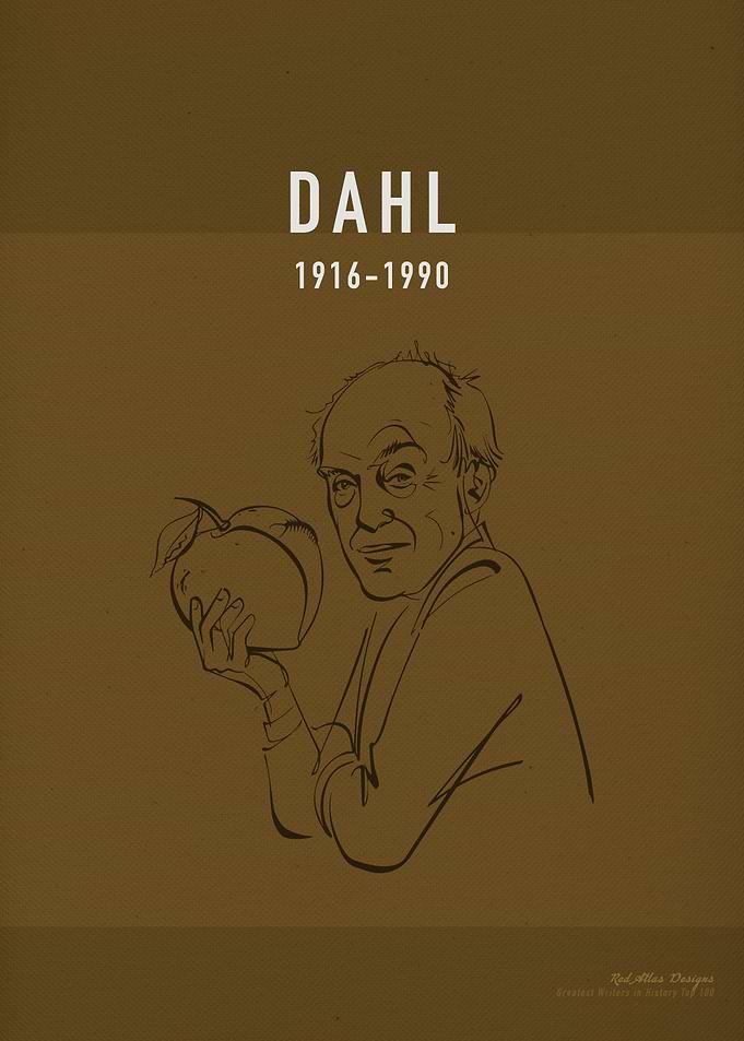 Dahl Author Art