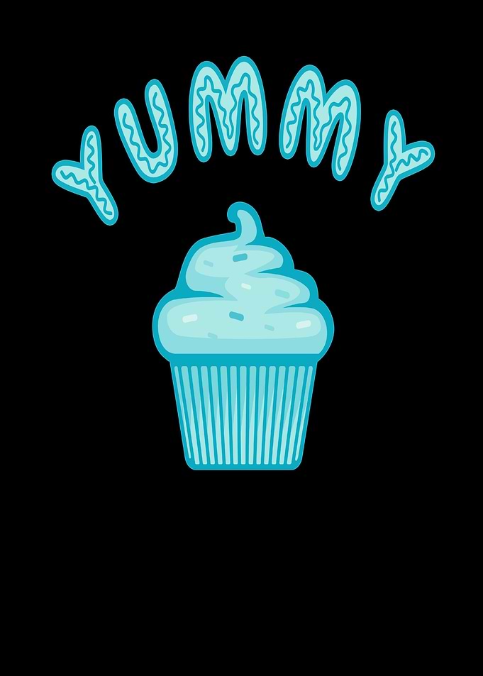 Sweet cupcake in