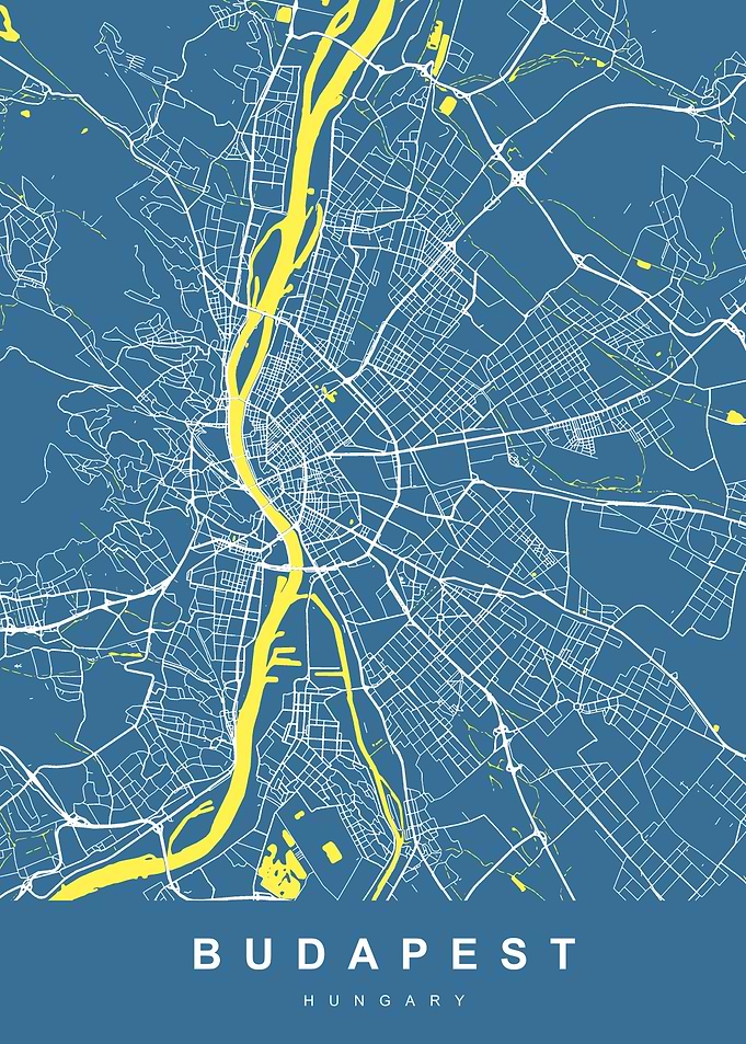 Map Budapest Hungary