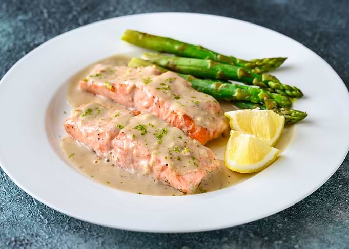 Coconut milk salmon