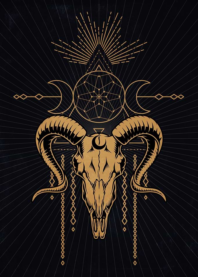 Shaman Goat Skull