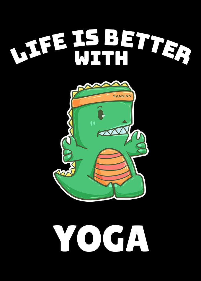 Yoga dinosaur TRex sports