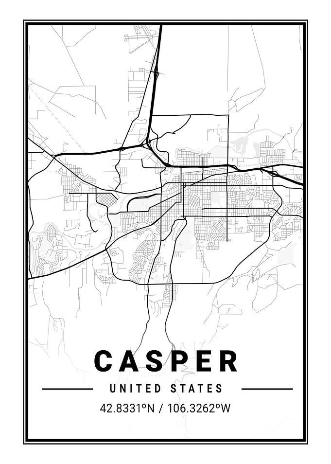 Casper Light City Map