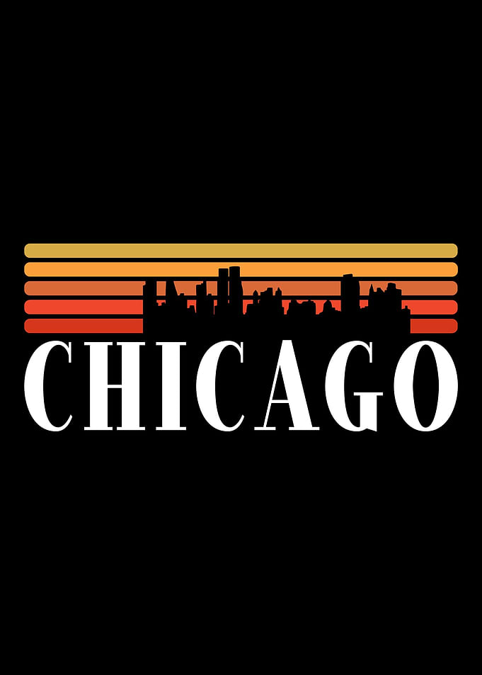 Chicago Vintage Skyline