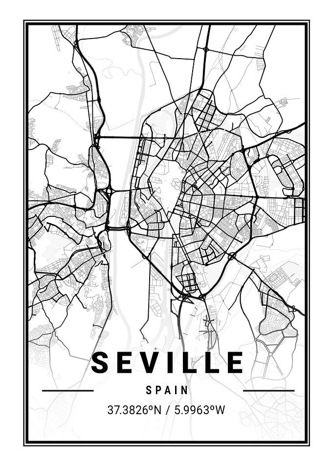 Seville Light City Map