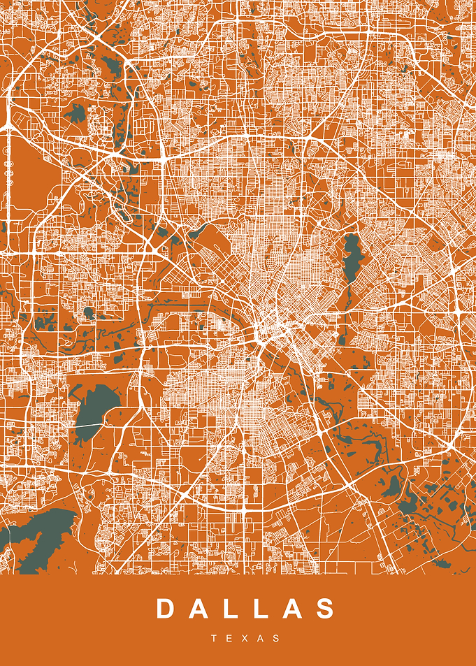 Map Dallas Texas US