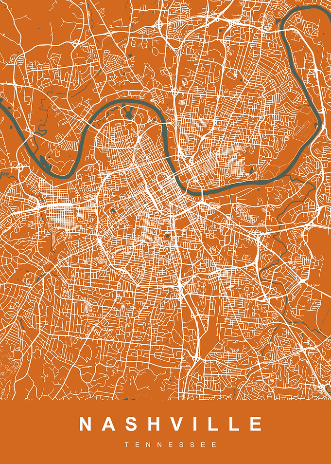 Map Nashville Tennessee