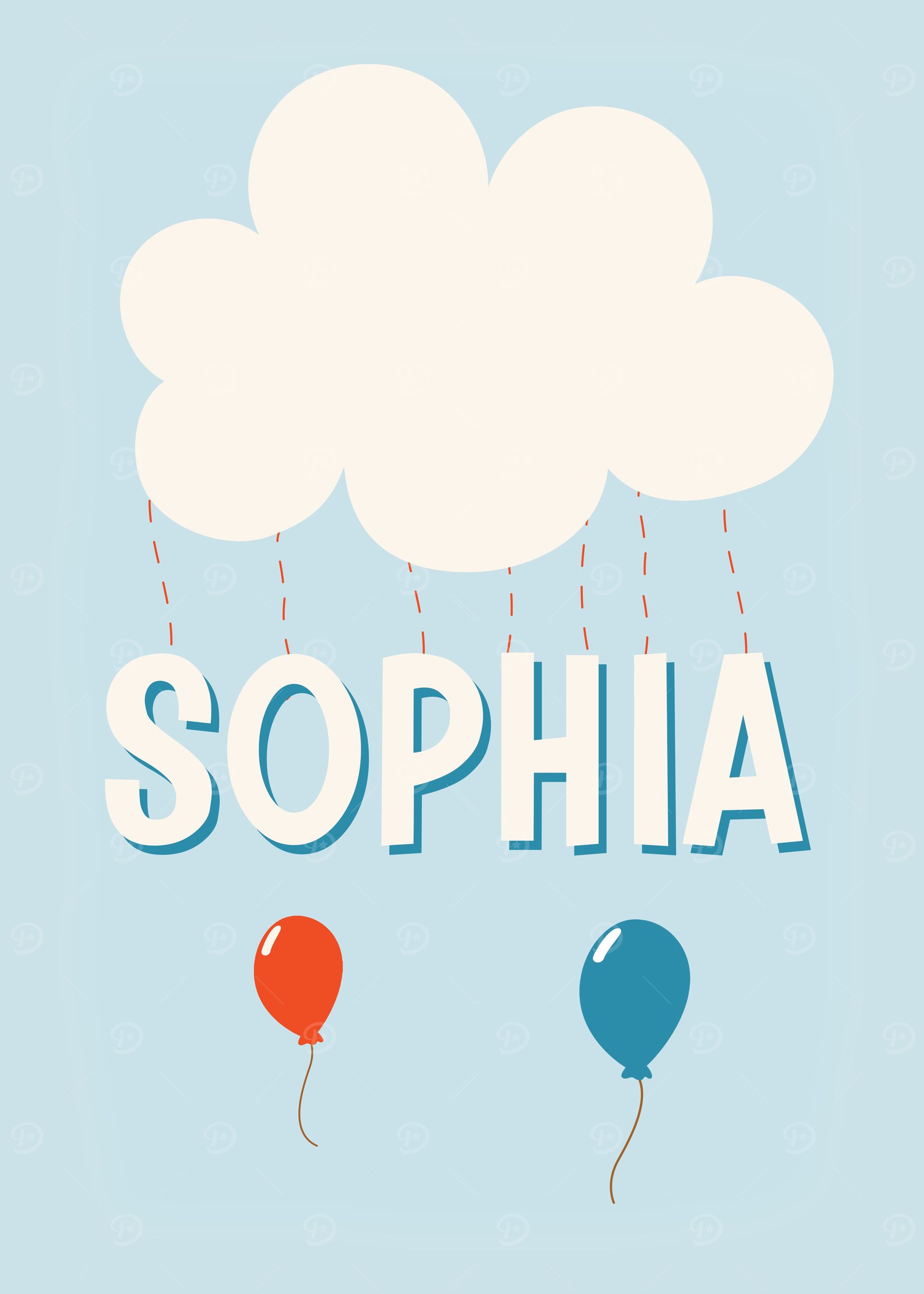 Sophia Baby Name Gift Sign