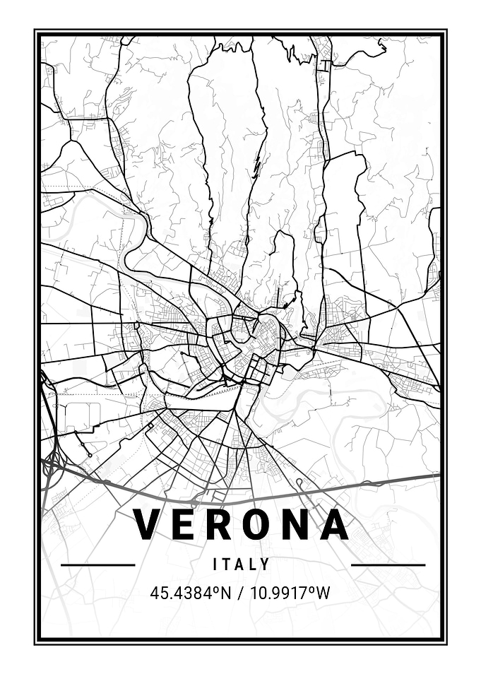 Verona Light City Map