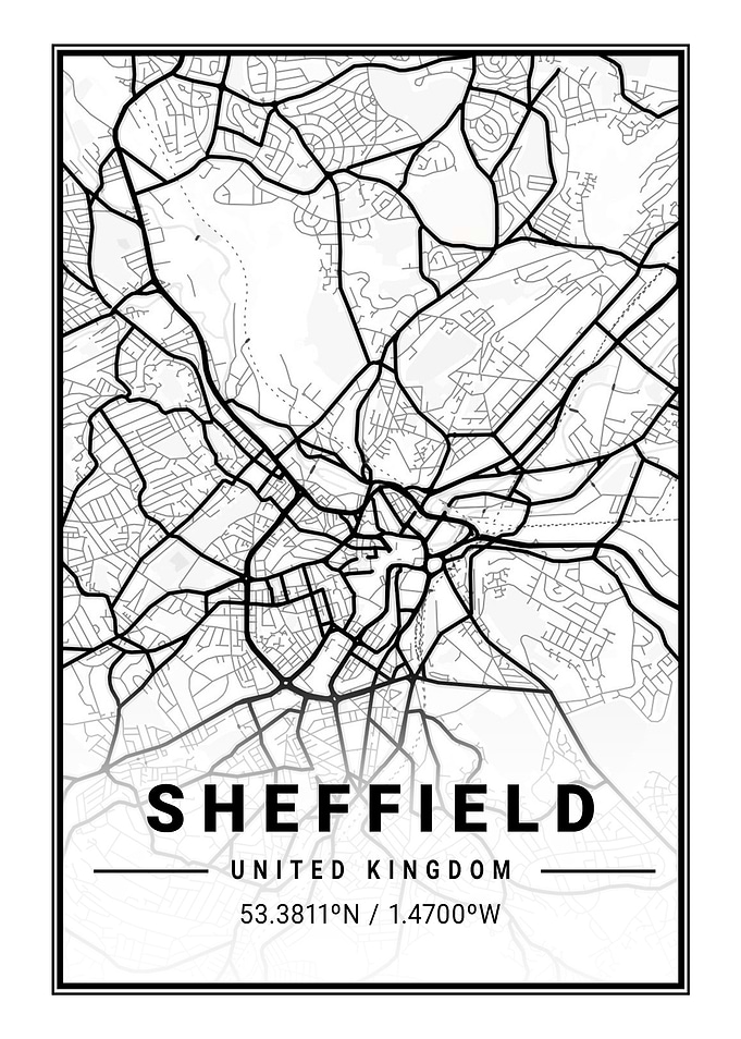 Sheffield Light City Map