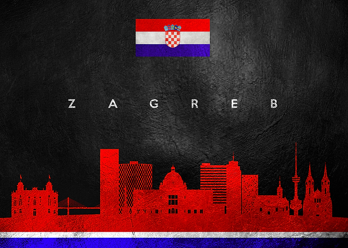 Sagreb Croatia Skyline
