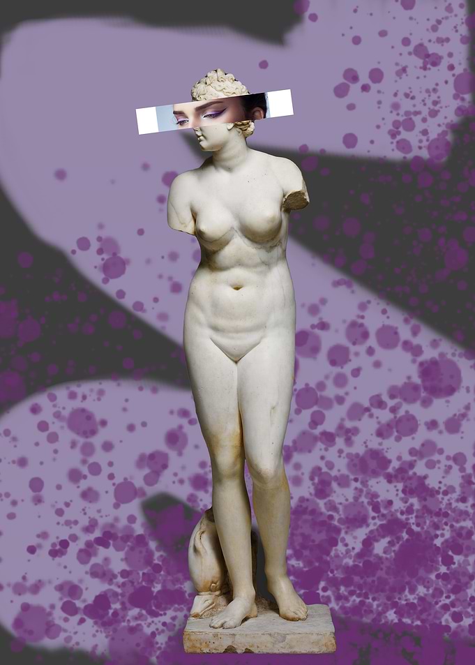 Lavender statue