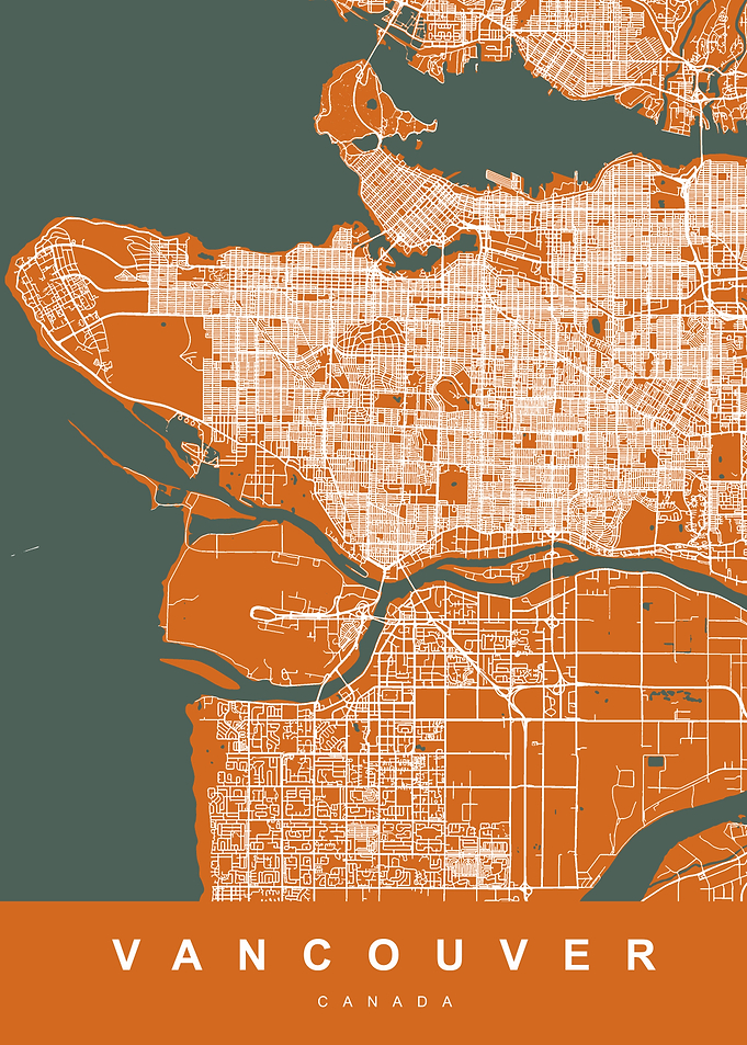 Map Vancouver Canada