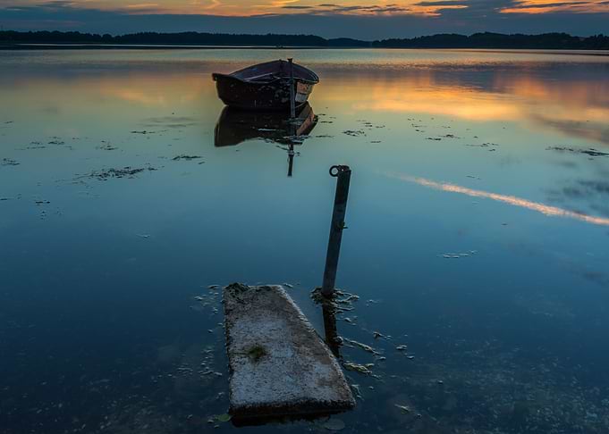 Beautiful Beauty Blue Boat