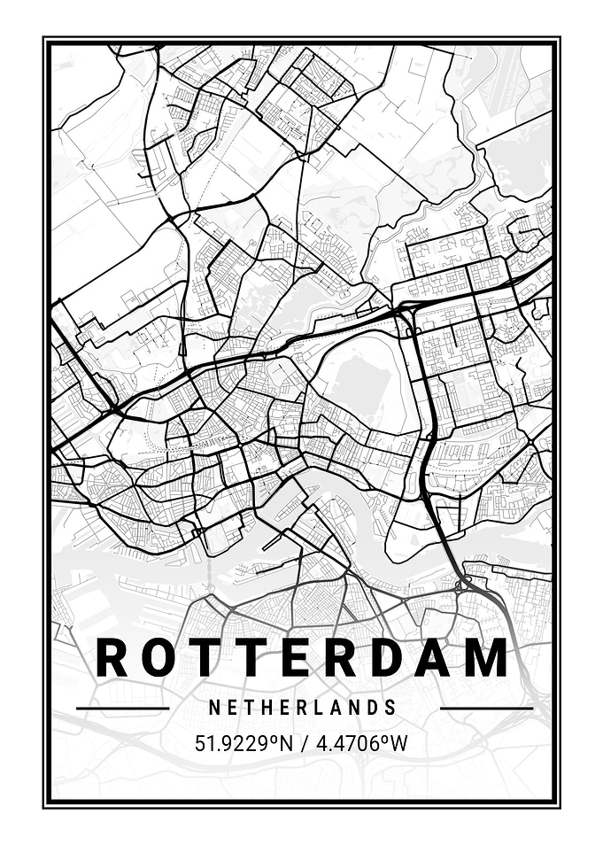 Rotterdam Light City Map