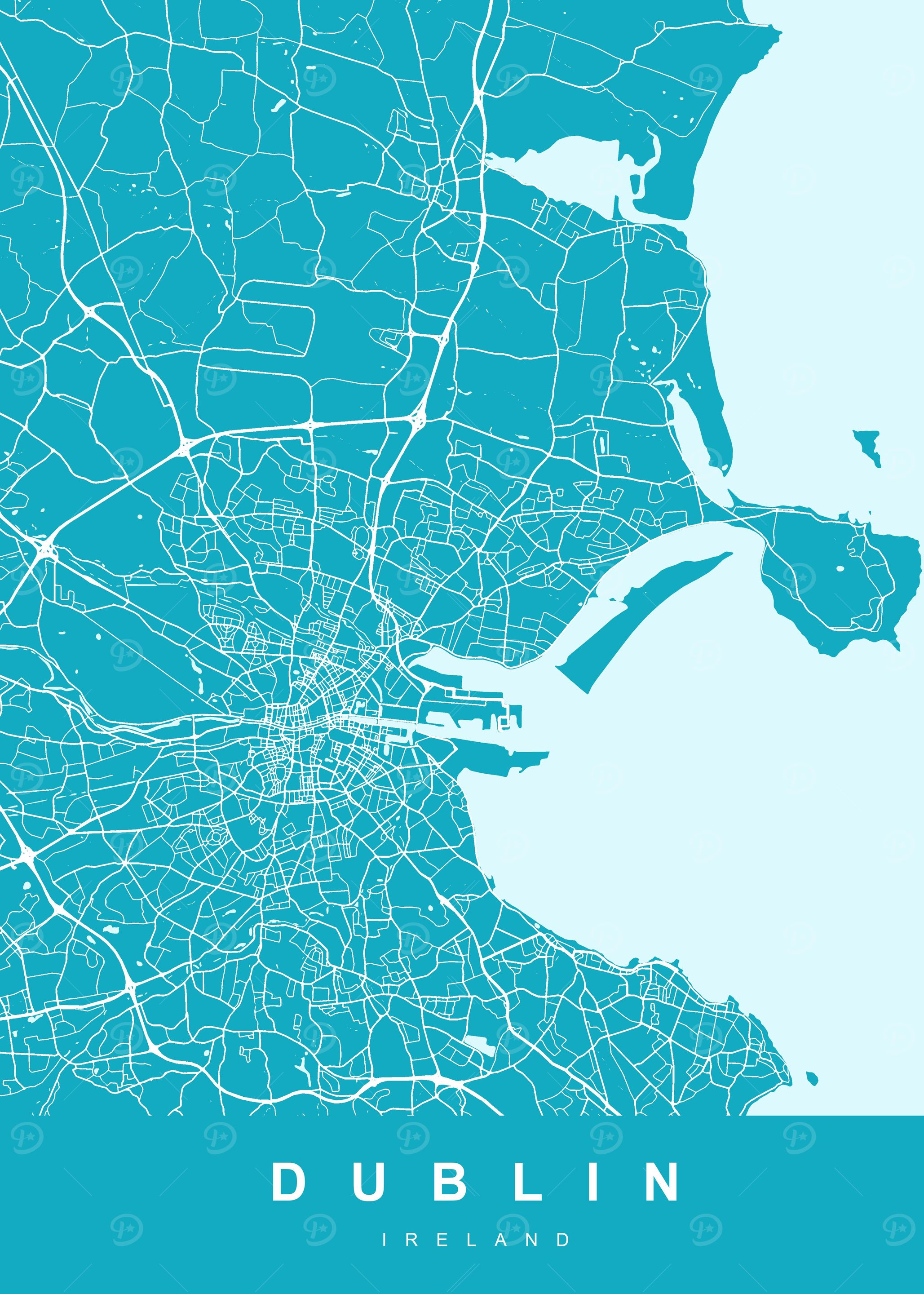 Map Dublin Ireland