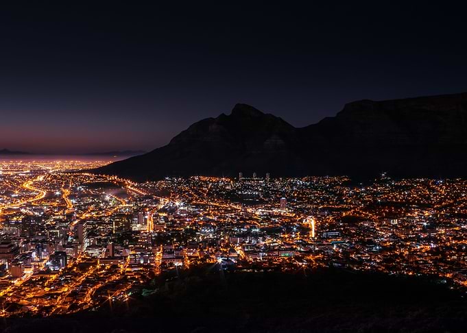 Table mountain at sunrise