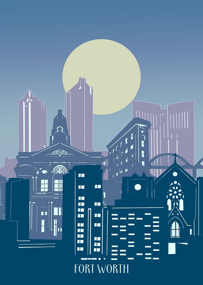 fort worth city minimal 2