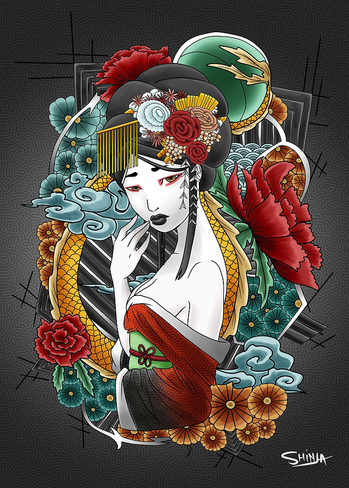 Golden Dragon Geisha