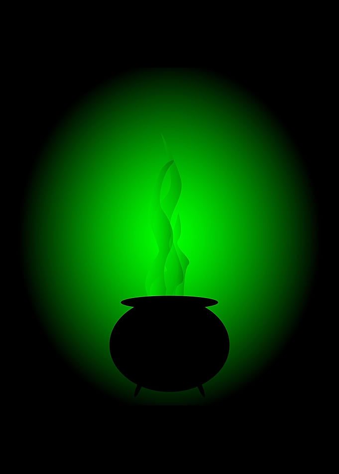 Witches Green Cauldron