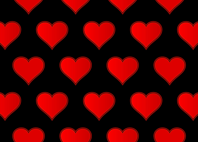 Red Love Heart Repeating