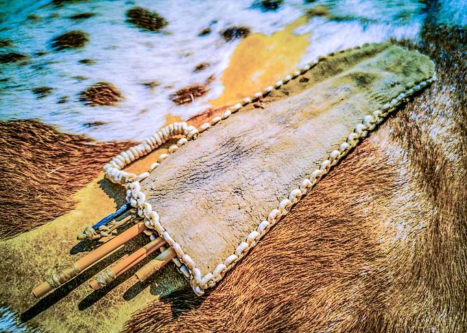 Bushman love pouch