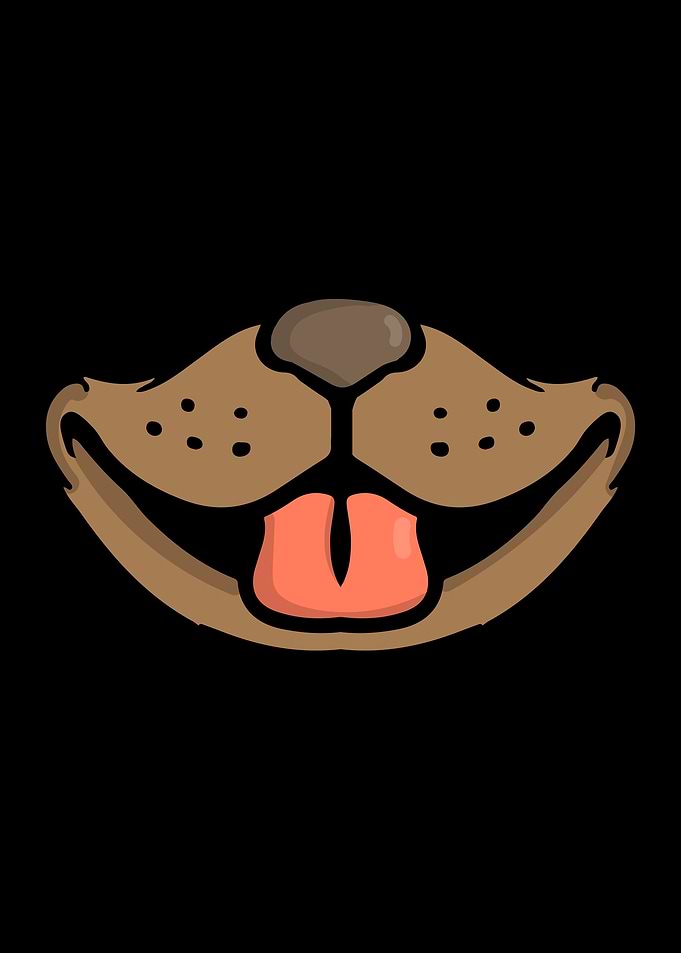 Dog Face art lovers cute